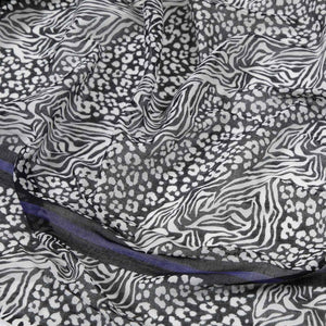 Pañuelo Estampado Azafrán Negro Humana