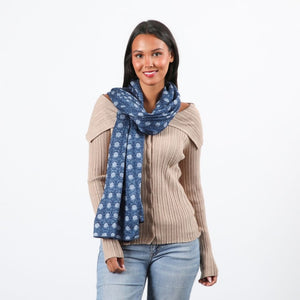 Pañuelo Estampado Delhi Azul Tatienne