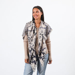 Pañuelo Estampado Klara Azul Tatienne