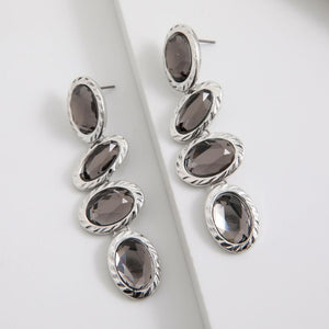 Aros Largo Belis Plateado Humana