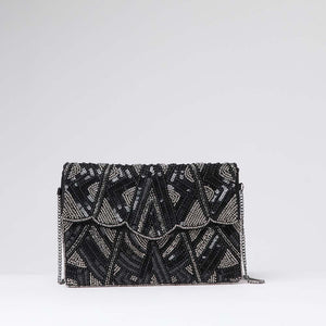 Clutch Trama Negro Humana