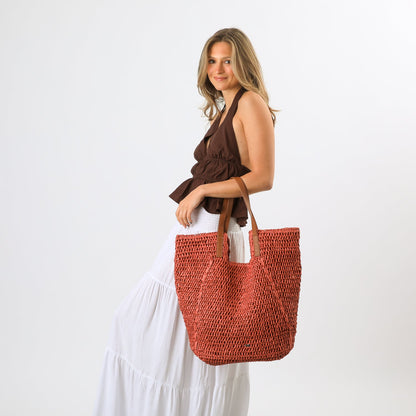 Cartera De Playa Nala Red Tatienne