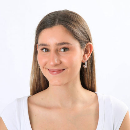 Aros Argollas Ruth Plateado I-D