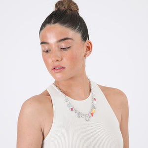 Collar Emily Plateado ID