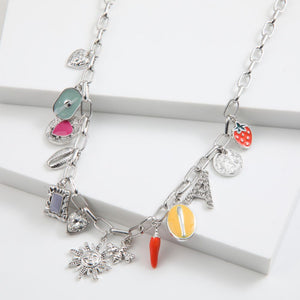 Collar Emily Plateado ID