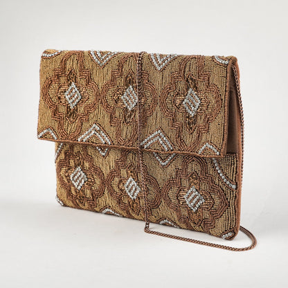 Cartera Clutch Taylor Dorado Humana