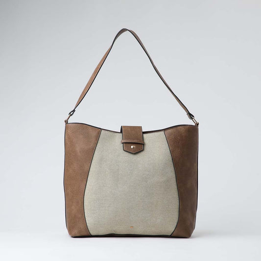 Cartera Hombro Emma Beige i-D