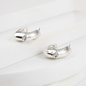 Aros Argollas Duna Plateado Humana