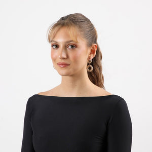 Aros Mediano Lalis Dorado Humana