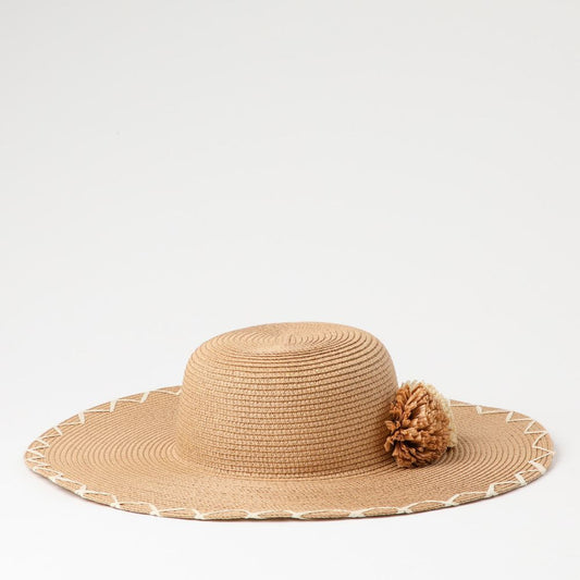 Sombrero Flowers Beige