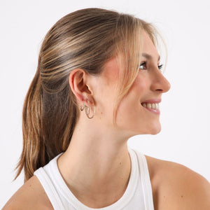 Set De Tres Aros Argolla Milo Dorado Id