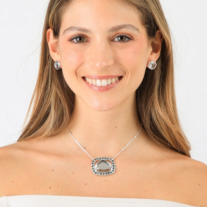 Set De Collar Laila Plateado Tatienne