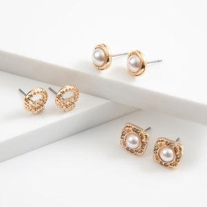 Aros Set Zana Dorado I-D