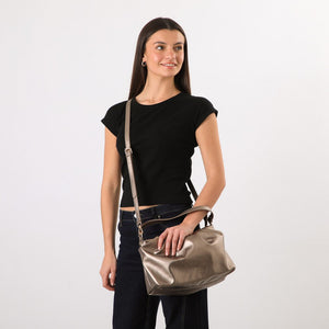 Cartera Cruzada Bromelia Bronze I-D