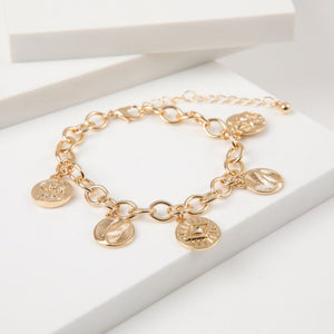 Pulsera Blanda Vacay Charms 1 Dorado i-D