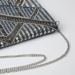 Clutch Milan Plateado Humana