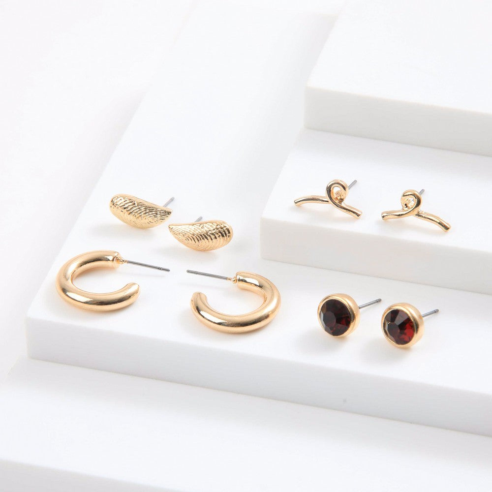 Set De Aros Nadia Dorado I-D