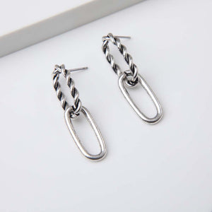 Aros Mediano Robinia Plateado Humana