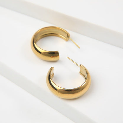 Aros Argollas Matt Gold Humana