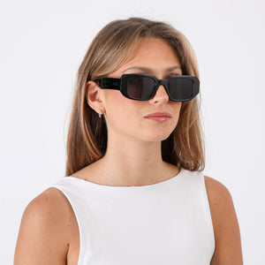 Anteojos de sol Mauritius Geométrico negro Bobs