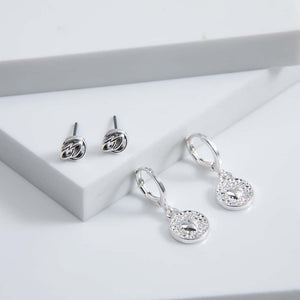 Set Aros Hana Plateados i-D