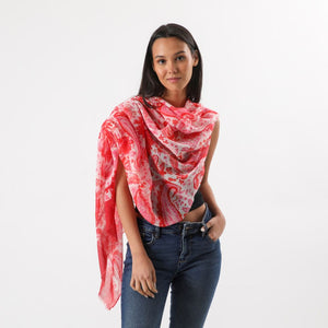 Pañuelo Estampado Kiri Rojo i-D