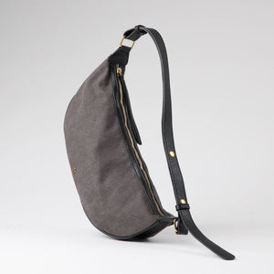 Cartera Hombro Brida Canvas Gris Humana