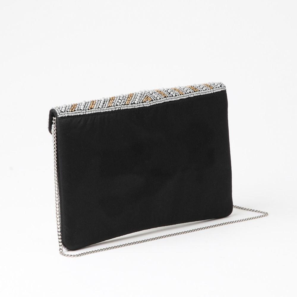 Cartera Clutch Carol Plateado Humana