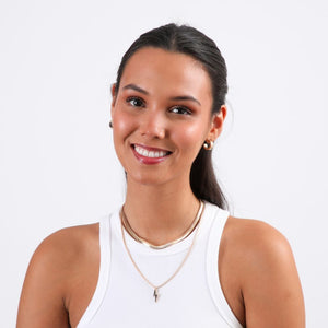 Collar Corto Lighning Dorado Humana