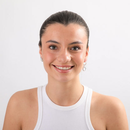 Set De Aros India Plateado I-D