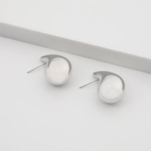 Aros Mediano Lecce Plateado Humana