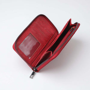 Billetera Grande Studs Roja Humana