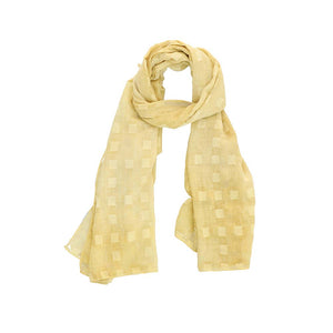 Pañuelo Liso Cuadros Amarillo Humana