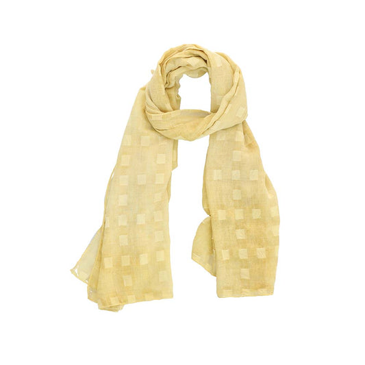 Pañuelo Liso Cuadros Amarillo Humana