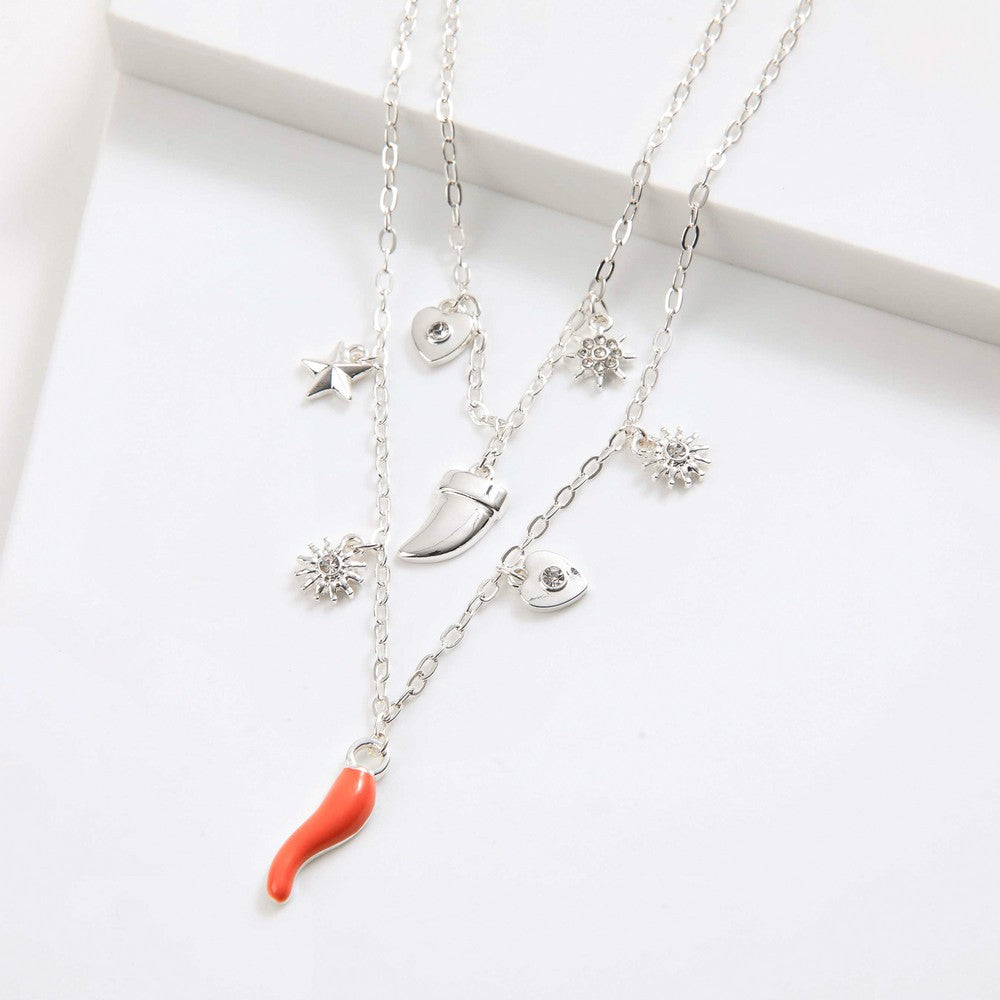 Collar Corto Vilma Plateado I-D