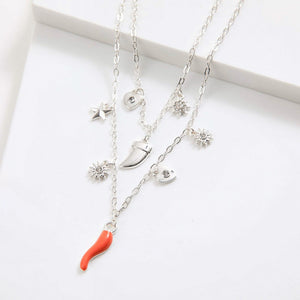 Collar Corto Vilma Plateado I-D