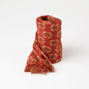 Pañuelo Estampado Biznaga Rojo I-D