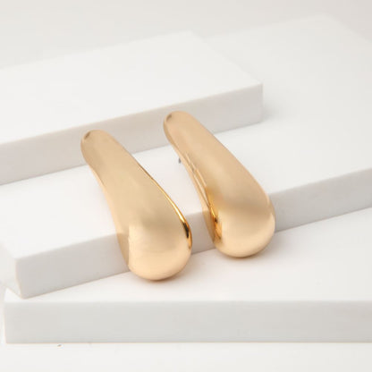 Aros Largo Fashion Statement Dorado Humana