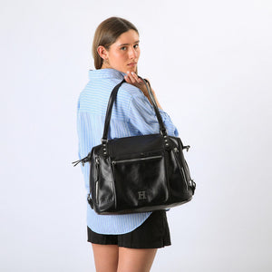 Cartera Hombro Vittoria Black Humana