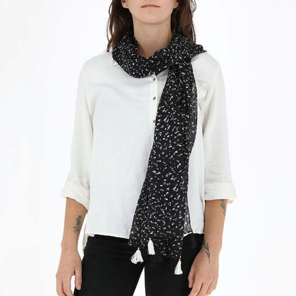 Pañuelo Estampado Dalmata negro Tatienne