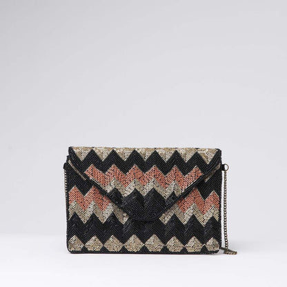 Clutch Zigzag Negro Humana