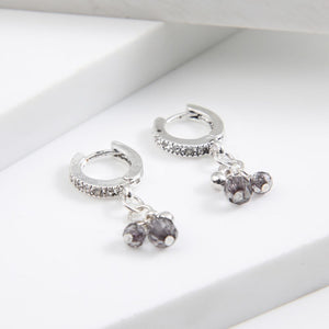 Aros Argolla Borla Plateado Humana