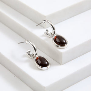 Aros Argollas Luna Plateado Humana