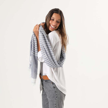 Pañuelo Liso Gris Raia Tatienne