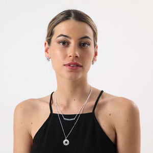 Collar + Aro Adra Plateado Tatienne