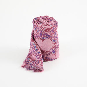 Pañuelo Estampado Gerbera Rosado I-D