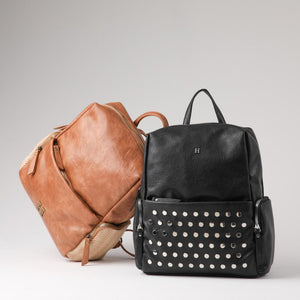 Mochila Arya Ecocuero Negra Humana