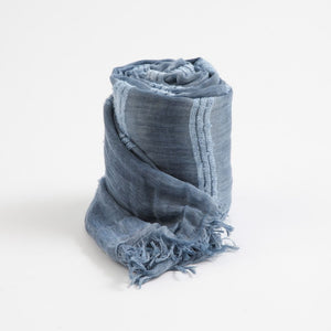 Pañuelo Liso Héctor Flecos Celeste Humana