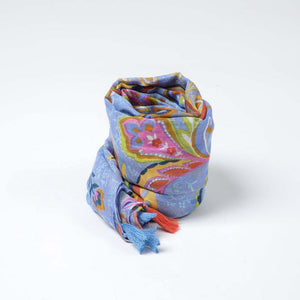 Pañuelo Estampado Serrota Celeste Humana