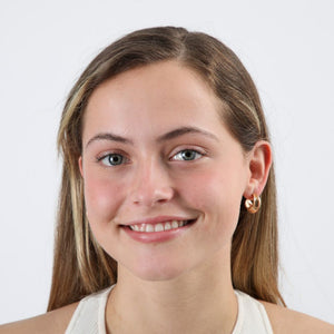 Aros Argolla Clip Dorado Humana